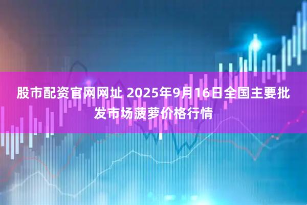 股市配资官网网址 2025年9月16日全国主要批发市场菠萝价格行情