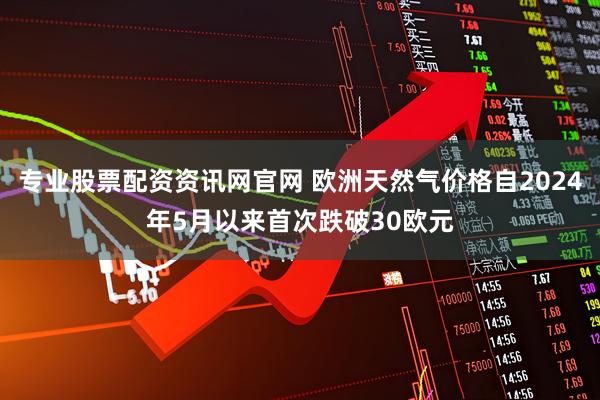 专业股票配资资讯网官网 欧洲天然气价格自2024年5月以来首次跌破30欧元